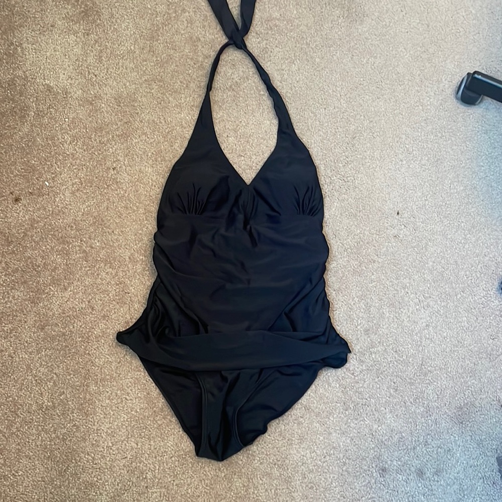 One piece black swimsuit